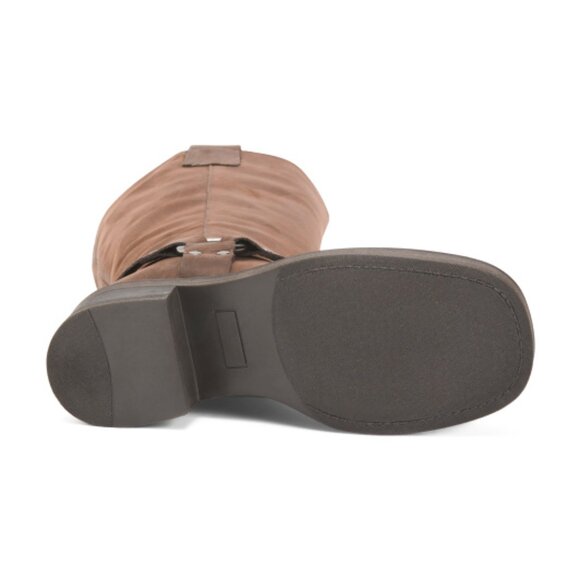 RIZZOLI Brown Made In Italy Nubuck Leather Moto Boots - Picture 3 of 3